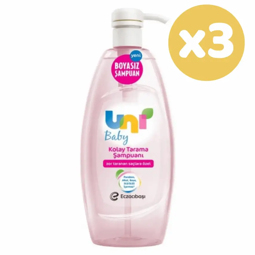 Uni Baby Kolay Tarama Bebek Şampuanı 700 ml x3 Adet - 2