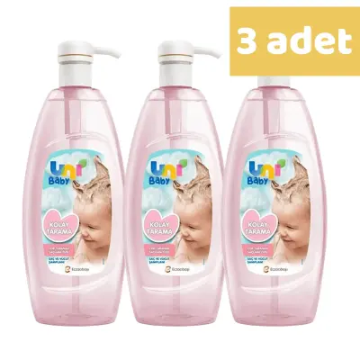 Uni Baby Kolay Tarama Bebek Şampuanı 700 ml x3 Adet - 1