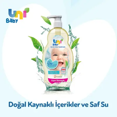Uni Baby Şeffaf Bebek Şampuanı 900 ml - 24