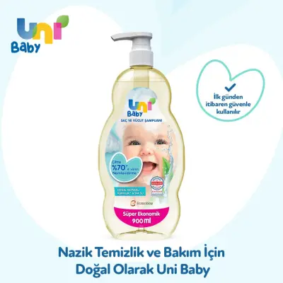 Uni Baby Şeffaf Bebek Şampuanı 900 ml - 16