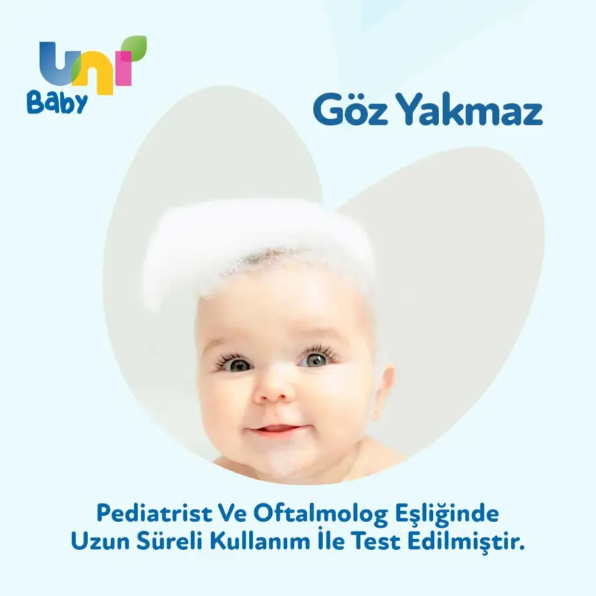 Uni Baby Şeffaf Bebek Şampuanı 900 ml x 3 Adet - 4