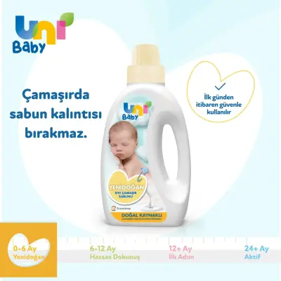 Uni Baby Yenidoğan Çamaşır Sabunu 1500ml - 15