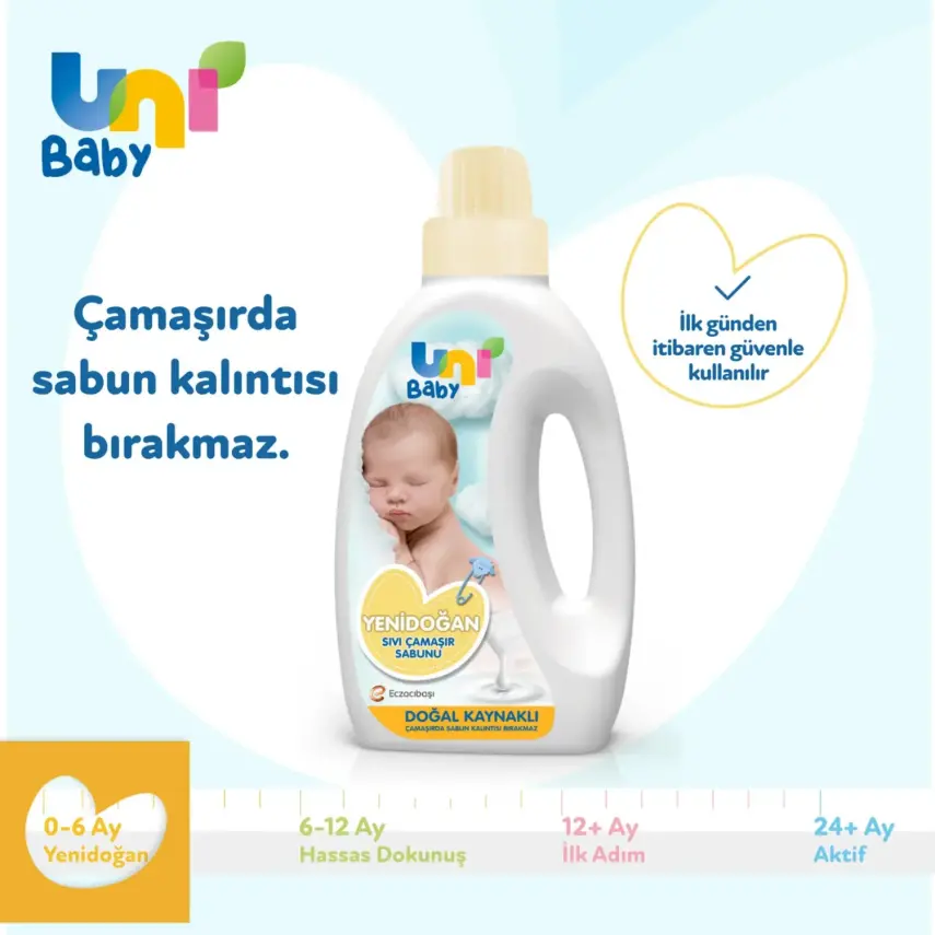 Uni Baby Yenidoğan Çamaşır Sabunu 1500ml - 9