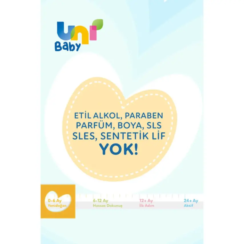 Uni Baby Yenidoğan Islak Mendil 3x40lı 0-6 Ay - 6