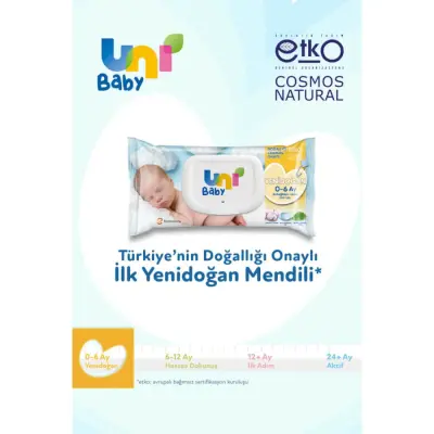 Uni Baby Yenidoğan Islak Mendil 3x40lı 0-6 Ay - 7