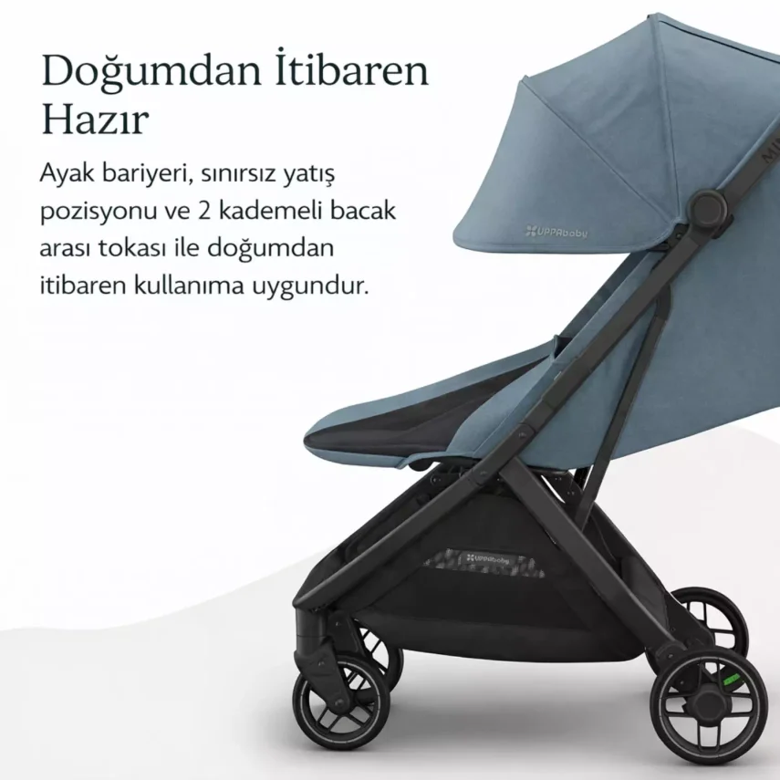 Uppababy Minu V3 Kabin Bebek Arabası Stone Blue - 4