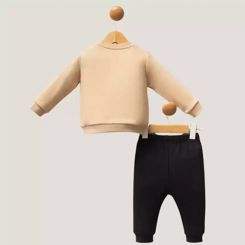 U.S. Polo 2li Takım Bej Marka Yazılı - 4