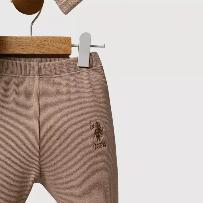 U.S. Polo 2li Takım Bej Küçük Armalı - 3