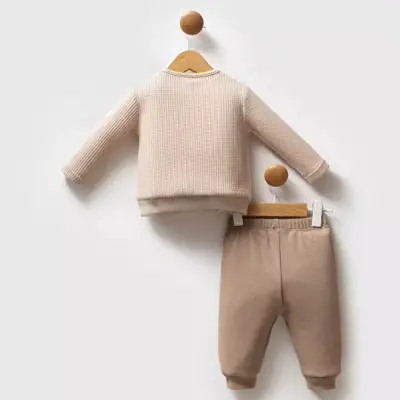 U.S. Polo 2li Takım Bej Küçük Armalı - 4