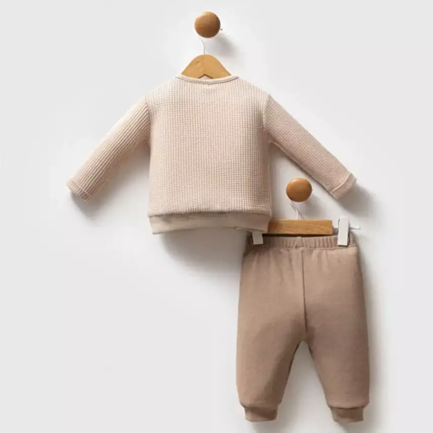 U.S. Polo 2li Takım Bej Küçük Armalı - 4