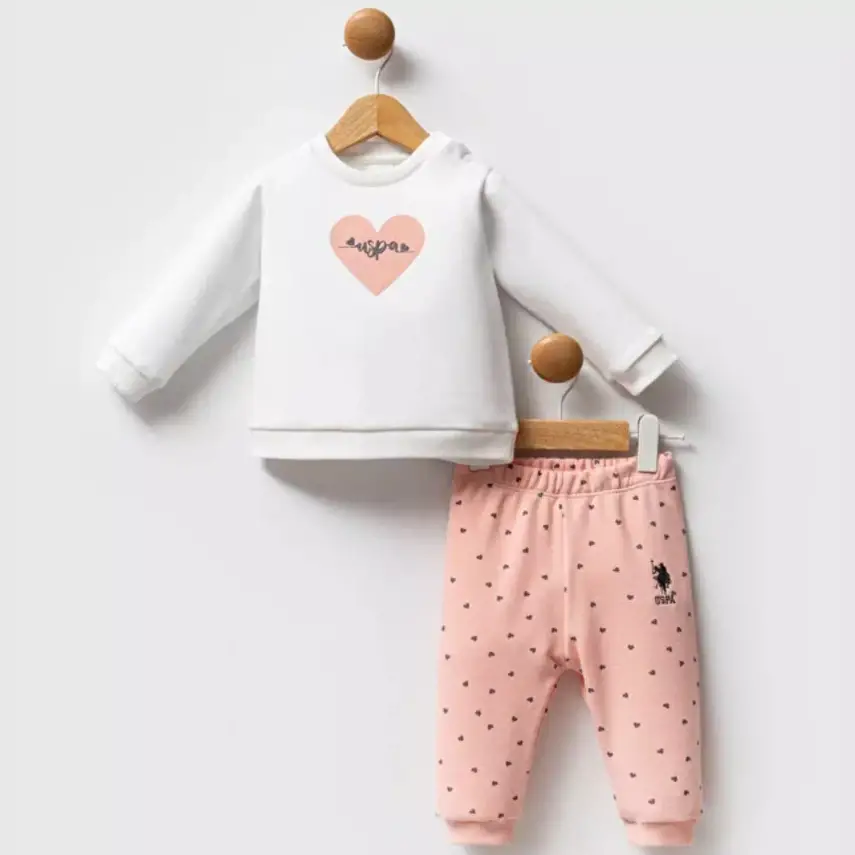 U.S. Polo 2li Takım Beyaz Somon - 1