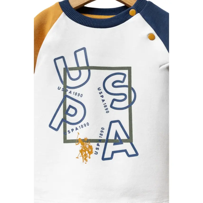 U.S. Polo 2li Takım Beyaz Hardal - 6