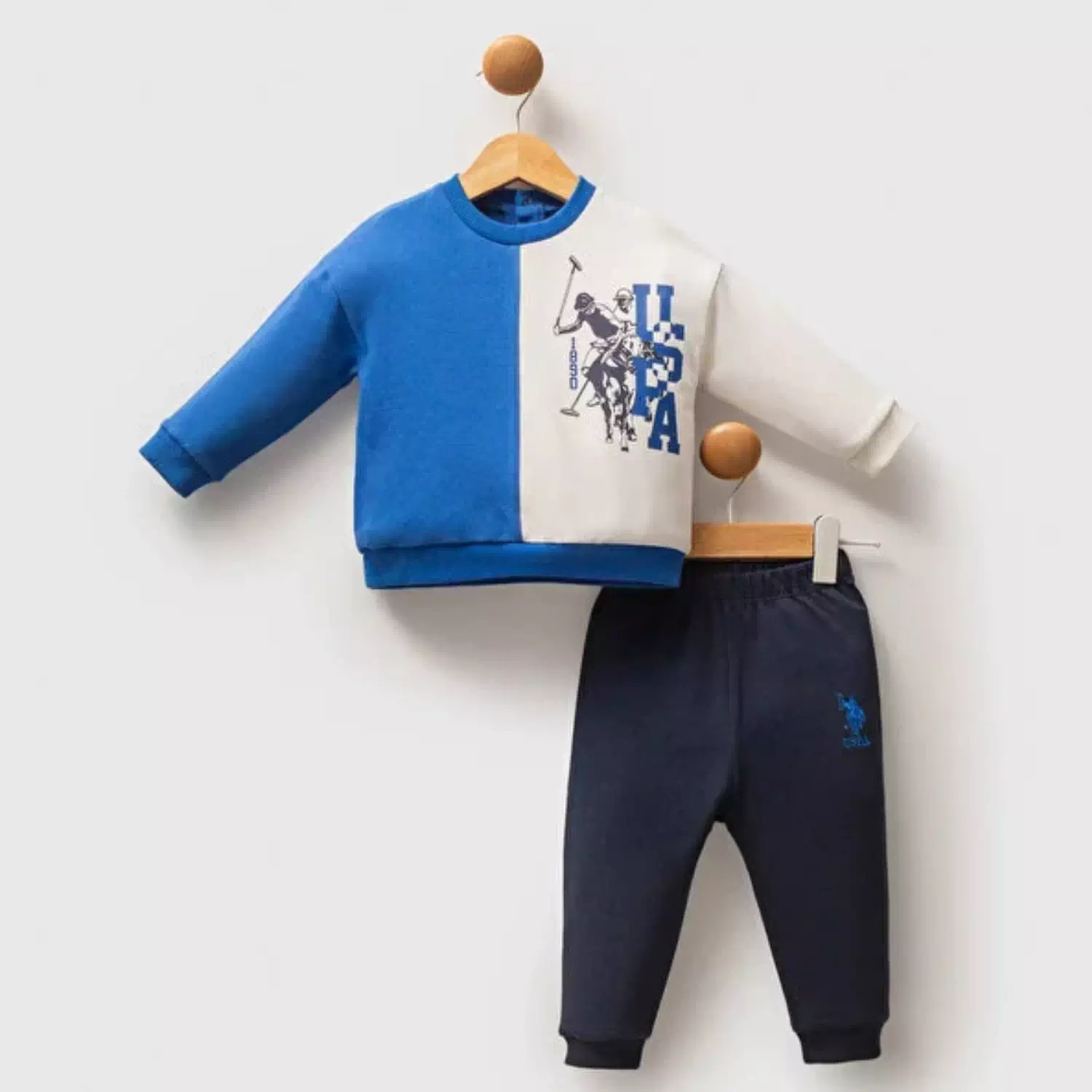 U.S. Polo 2li Takım Cobalt Cep Armalı