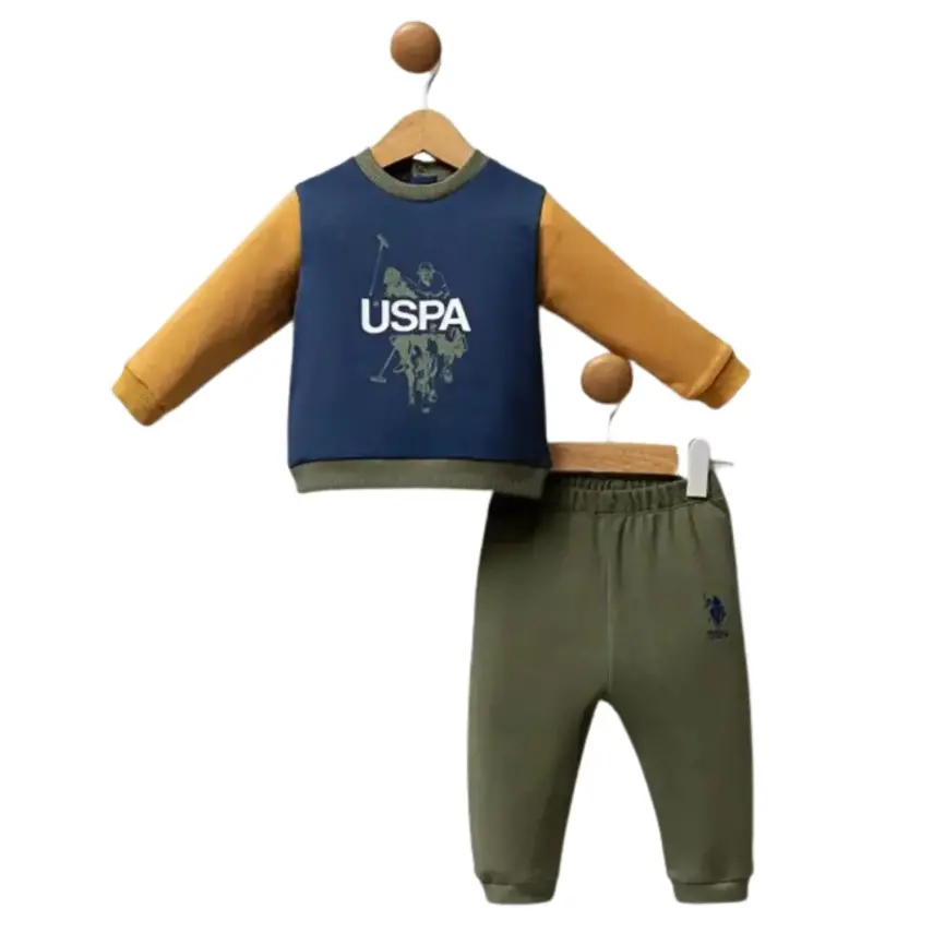 U.S. Polo 2li Takım Koyu İndigo Hardal - 1