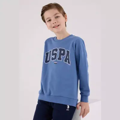 U.S. Polo 2li Takım Mavi Marka Yazılı - 4