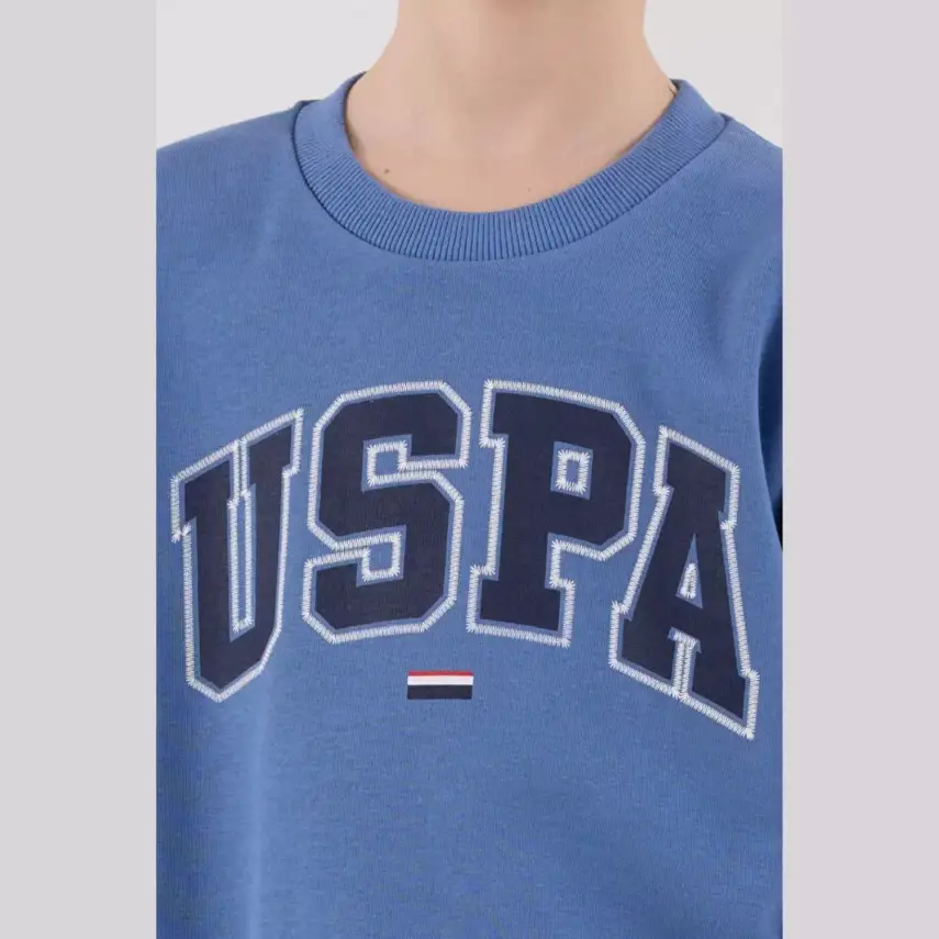 U.S. Polo 2li Takım Mavi Marka Yazılı - 6