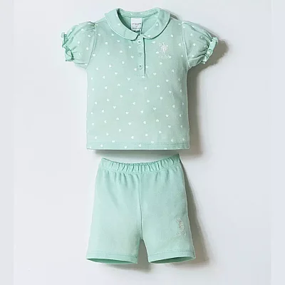 U.S. Polo 2li Takım Şortlu Pike Nil Nil