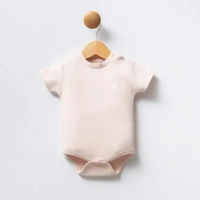 U.s. Polo 3Lü Kısa Kollu Kız Bebek Body Pudra - Beyaz - 7
