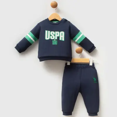 U.S. Polo Erkek Bebek 2li Takım Lacivert - Yeşil