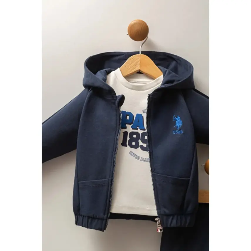 U.S. Polo Erkek Bebek 3lü Takım Lacivert - 13