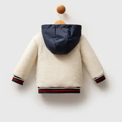 U.S. Polo Erkek Bebek Mont Beyaz - 4