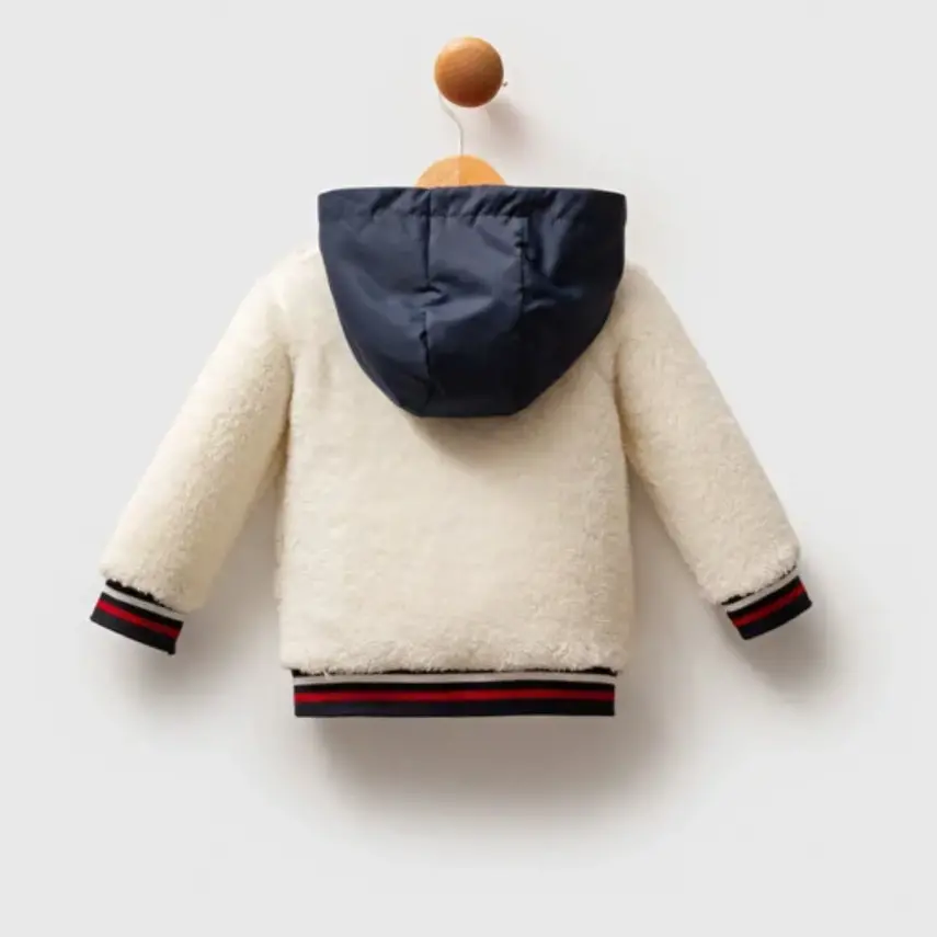 U.S. Polo Erkek Bebek Mont Beyaz - 4