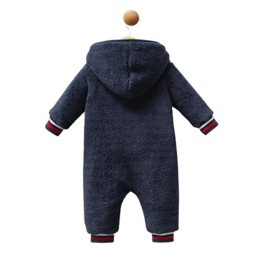 U.S. Polo Erkek Bebek Tulum Patiksiz Lacivert - 2