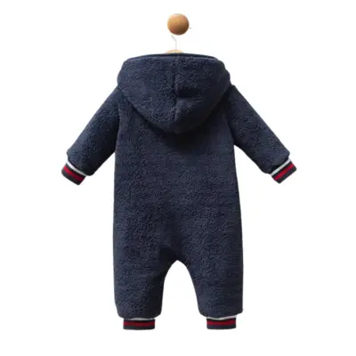 U.S. Polo Erkek Bebek Tulum Patiksiz Lacivert - 3