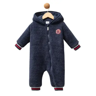 U.S. Polo Erkek Bebek Tulum Patiksiz Lacivert - 4