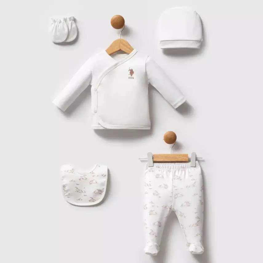 U.S. Polo Hastane Çıkışı 5li Beyaz - 1