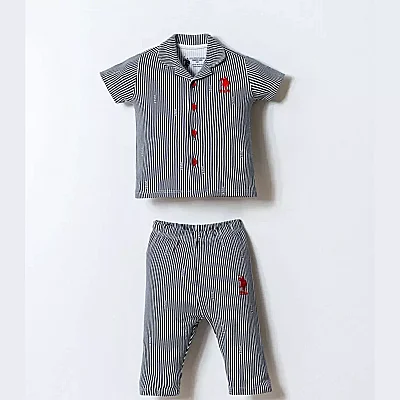 U.S. Polo Pijama Takımı Gömlek Beyaz
