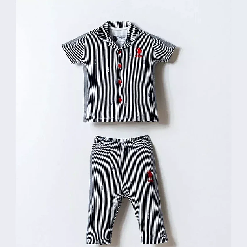 U.S. Polo Pijama Takımı Gömlek Beyaz - 1