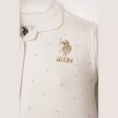 U.S. Polo Pijama Takımı Gömlek Beyaz - 2