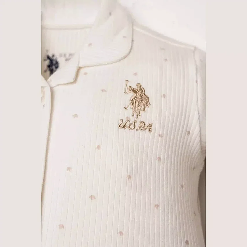 U.S. Polo Pijama Takımı Gömlek Beyaz - 2