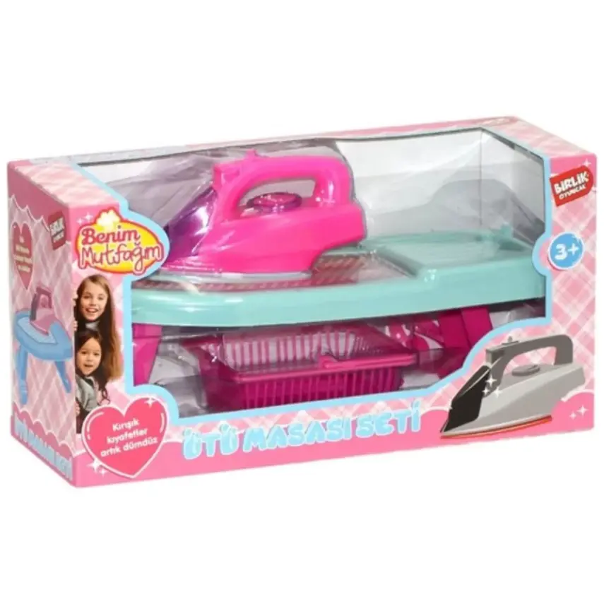 Ütü Masası Seti Kutulu Pembe - 7