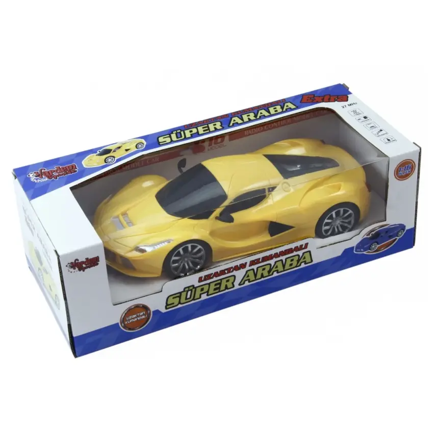 Uzaktan Kumandalı Full Fonksiyon 1:16 Şarjlı Işıklı Süper Araba Extra - 4