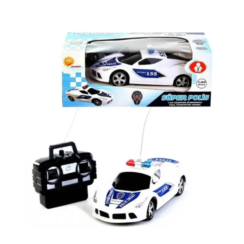 Uzaktan Kumandalı Full Fonksiyon Polis Arabası 1/20 - 2