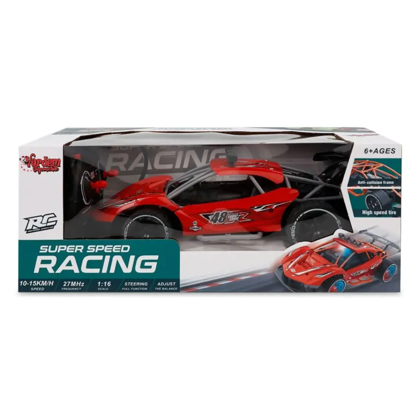 Uzaktan Kumandalı Full Fonksiyon Şarjlı 1:16 Yarış Arabası - 1