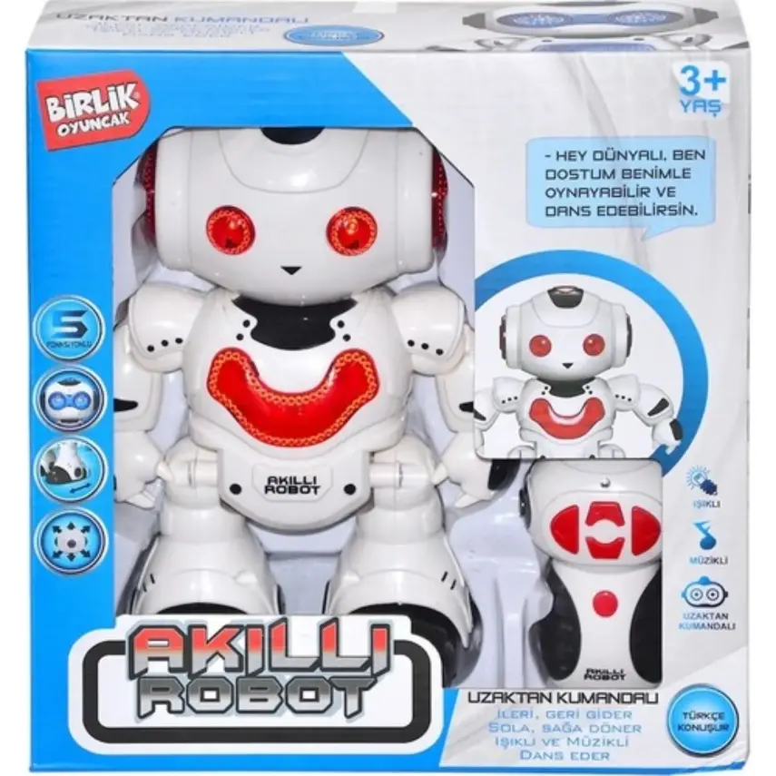 Uzaktan Kumandalı Işıklı Müzikli Dans Eden Akıllı Robot - 9