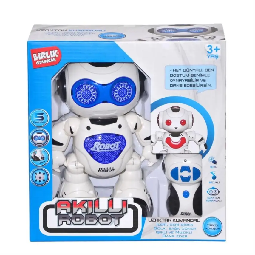 Uzaktan Kumandalı Işıklı Müzikli Dans Eden Akıllı Robot - 12