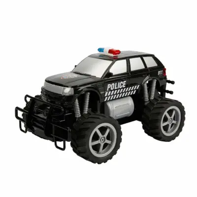 Uzaktan Kumandalı Jumbo Wheels Usb Şarjlı Işıklı Polis Arabası 1:18 (1)