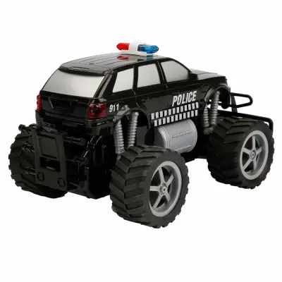 Uzaktan Kumandalı Jumbo Wheels Usb Şarjlı Işıklı Polis Arabası 1:18 - 3