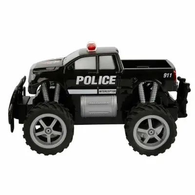 Uzaktan Kumandalı Jumbo Wheels Usb Şarjlı Işıklı Polis Arabası 1:18 - 5