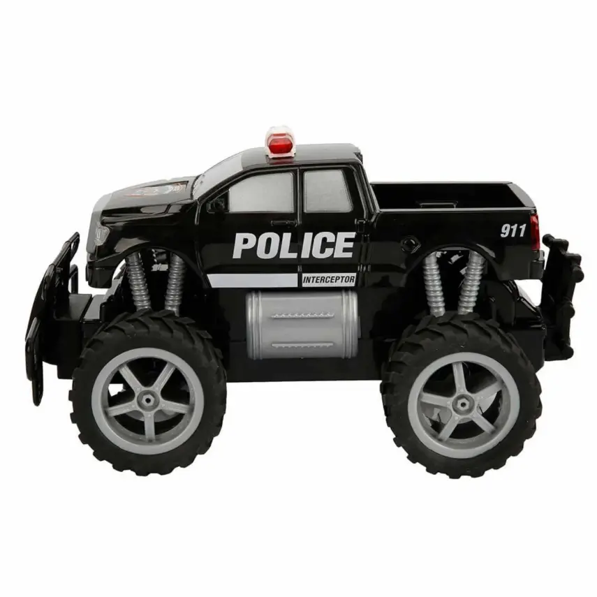 Uzaktan Kumandalı Jumbo Wheels Usb Şarjlı Işıklı Polis Arabası 1:18 - 5