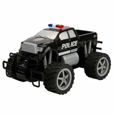 Uzaktan Kumandalı Jumbo Wheels Usb Şarjlı Işıklı Polis Arabası 1:18 - 4