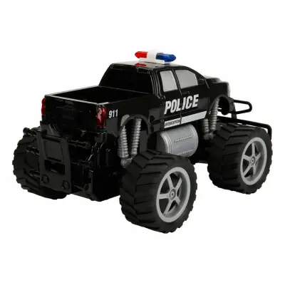 Uzaktan Kumandalı Jumbo Wheels Usb Şarjlı Işıklı Polis Arabası 1:18 - 6