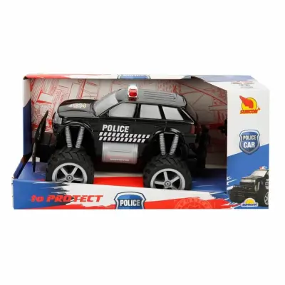 Uzaktan Kumandalı Jumbo Wheels Usb Şarjlı Işıklı Polis Arabası 1:18 - 14