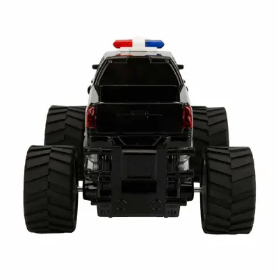 Uzaktan Kumandalı Jumbo Wheels Usb Şarjlı Işıklı Polis Arabası 1:18 - 10