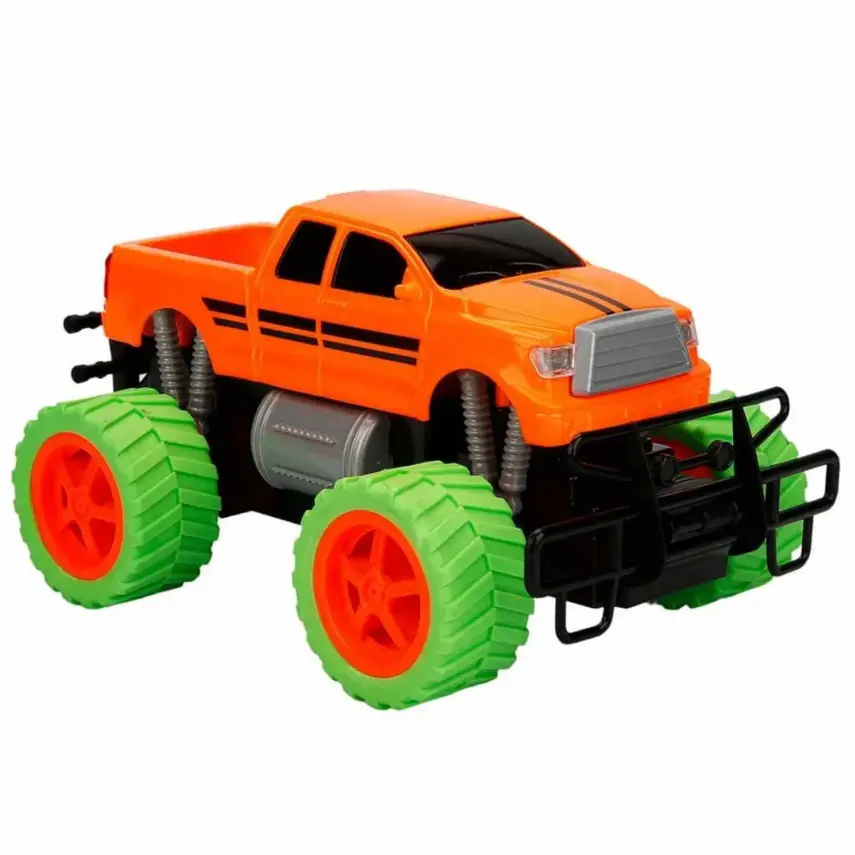 Uzaktan Kumandalı Neon Jumbo Wheels USB Şarjlı Araba 26 cm 1:18 - 7