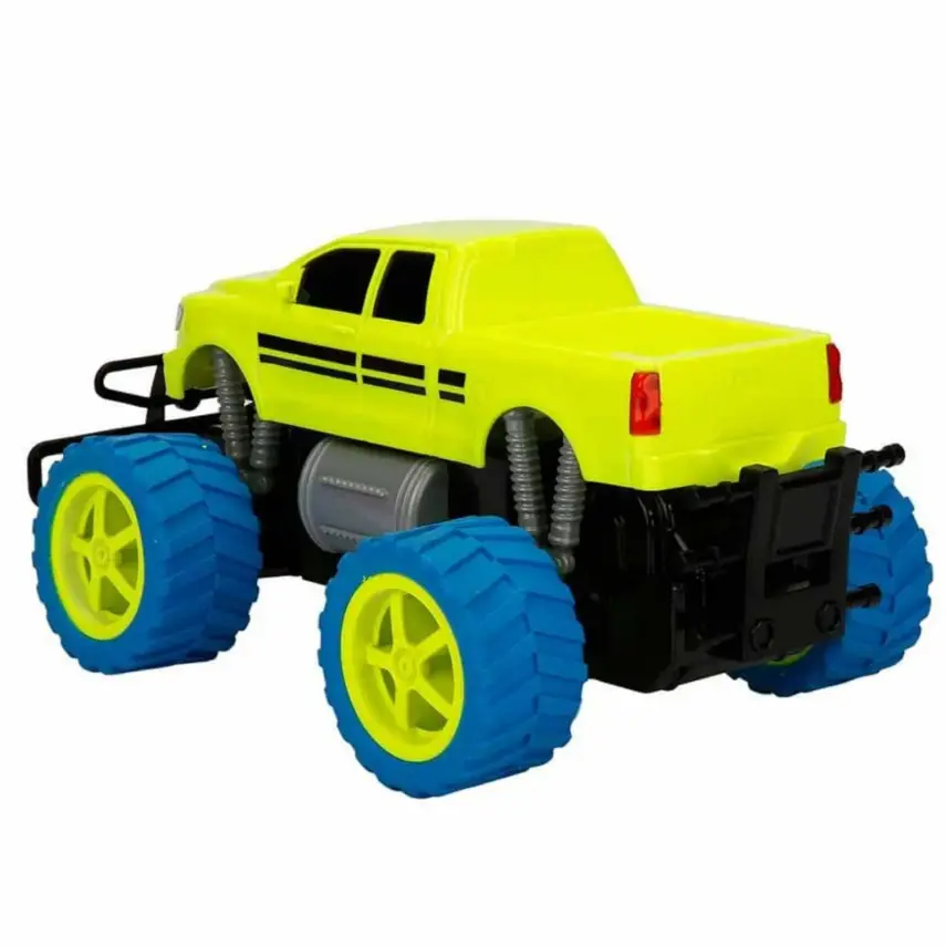Uzaktan Kumandalı Neon Jumbo Wheels USB Şarjlı Araba 26 cm 1:18 - 9